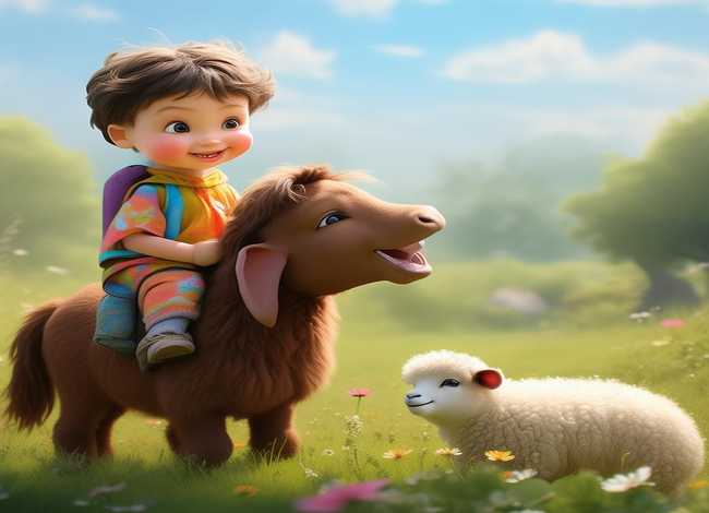 儿童和驴的故事、驴和羊的故事