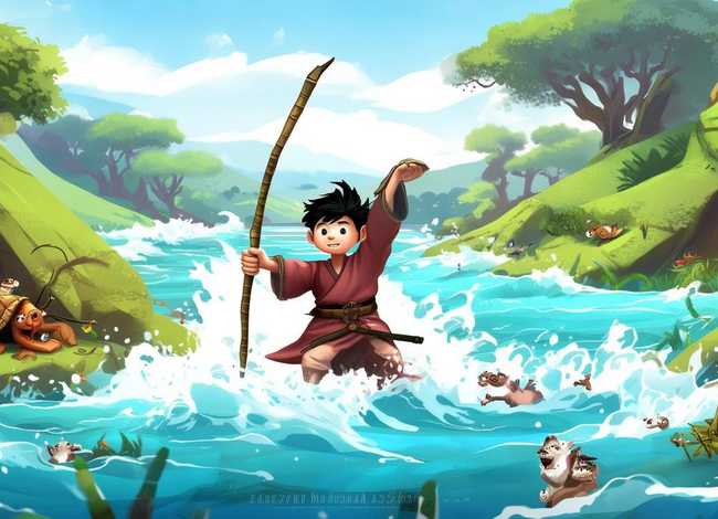 大禹治水的故事儿童版英文，大禹治水的故事英语版