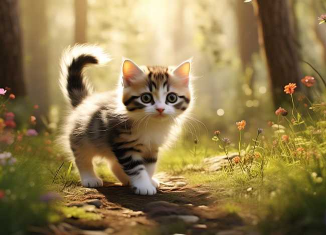 儿童绘本故事迷路的小花猫、迷路的小猫咪绘本故事