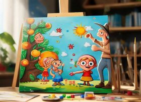 亲子绘画故事简笔画；亲子绘画故事简笔画怎么画