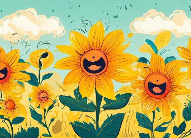 向日葵的儿童画 - 向日葵的儿童画图优秀作品