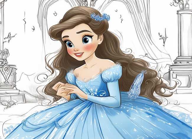 灰姑娘童话故事情节简笔画（灰姑娘的故事简笔画大全）