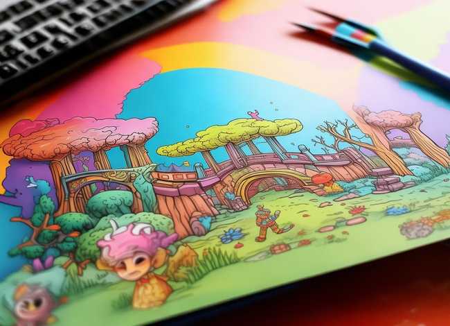 绘本故事绘画打印，绘本故事绘画打印模板