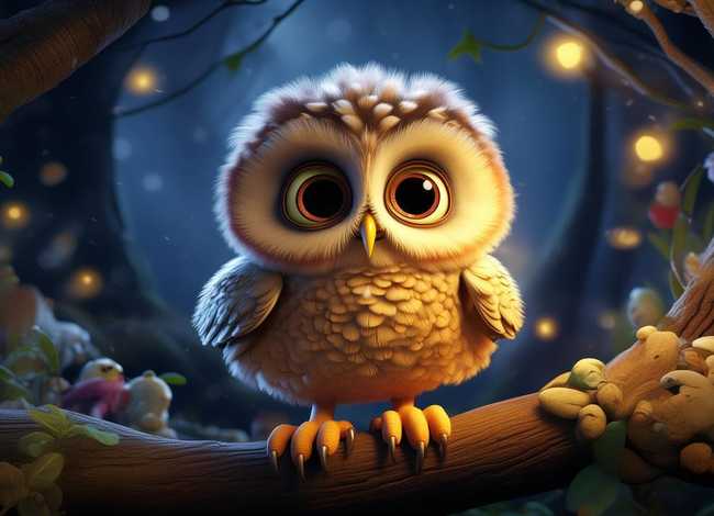 猫头鹰儿童故事百科 - 猫头鹰的幼儿故事