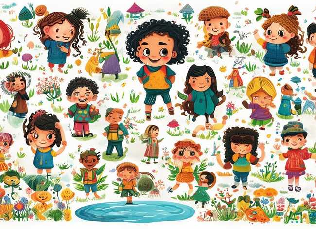 儿童图片插画，儿童图片插画大全