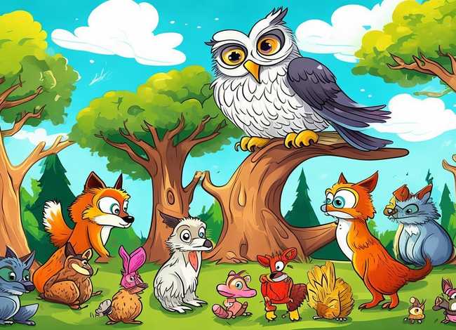 寓言故事的儿童绘画（寓言故事的绘画图片）