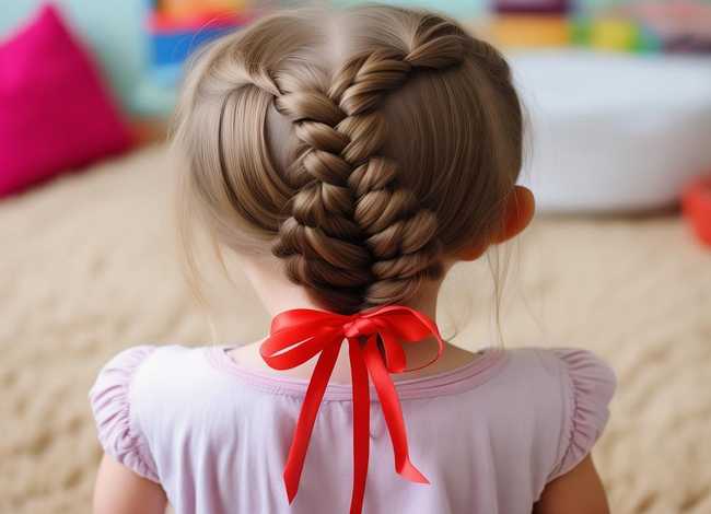 心形儿童编发;儿童编发心形造型 心形儿童编发;儿童编发心形造型