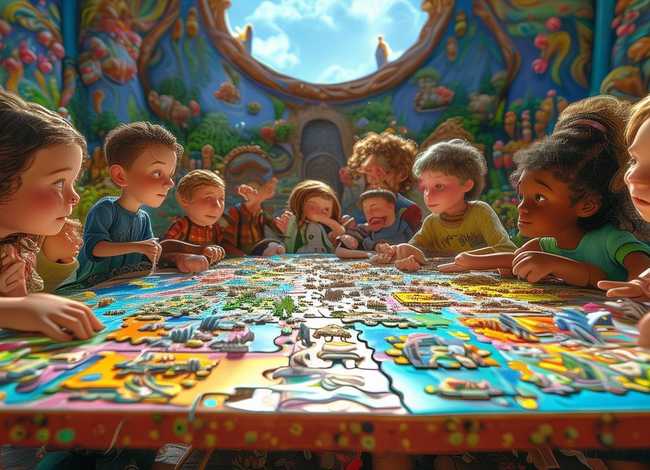 儿童故事拼图王国；拼图王国的故事