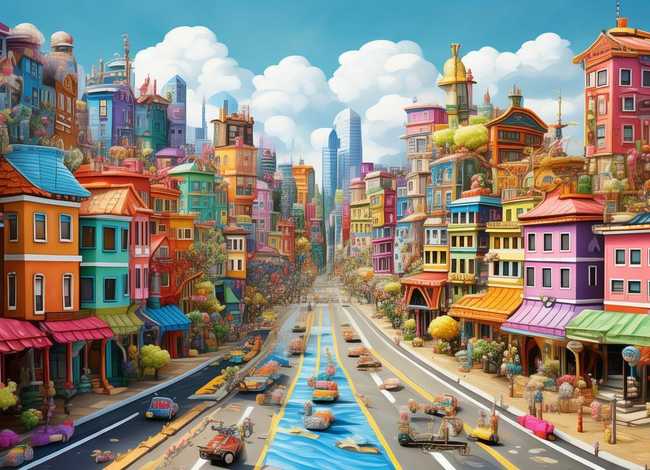 儿童画城市的图片(小孩画城市的图) 儿童画城市的图片(小孩画城市的图)