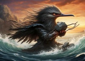 神话故事精卫填海图片 中国神话故事精卫填海图片