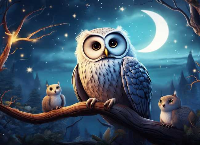 猫头鹰的故事、猫头鹰的故事睡前故事