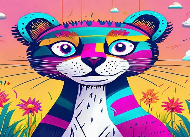 儿童画豹子 - 儿童绘画豹子 儿童画豹子 - 儿童绘画豹子