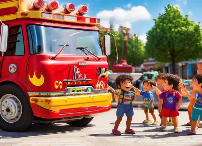 消防车故事儿童故事 - 消防车的故事幼儿故事