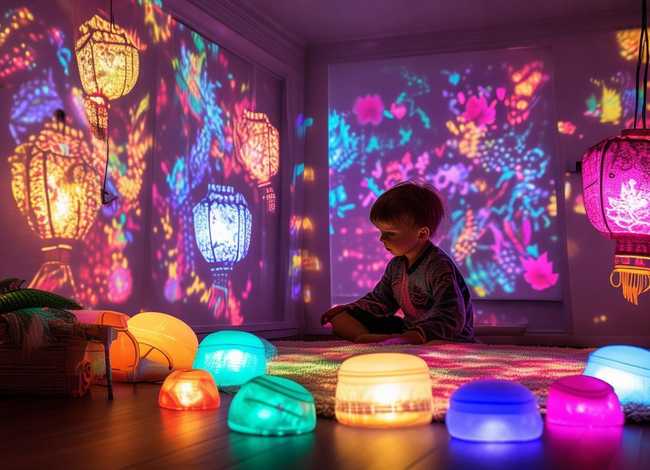 儿童投影宫灯视频、儿童投影灯哪个牌子好