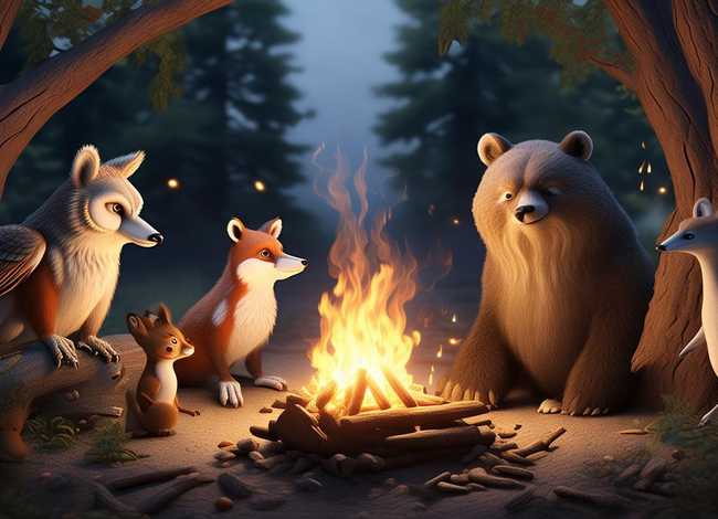 动物故事画画（动物故事画怎么画一4一6个画面）