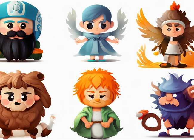 西方神话人物绘画简笔画，西方神话人物绘画简笔画大全