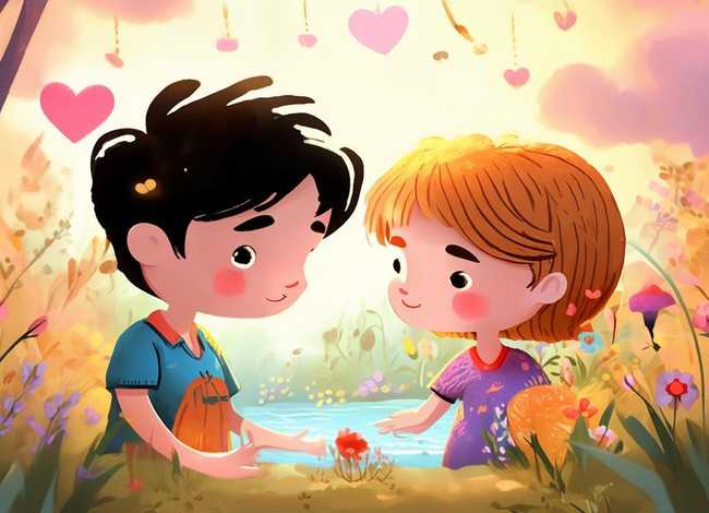 爱情故事彩色简笔画怎么画 爱情故事彩色简笔画怎么画图片