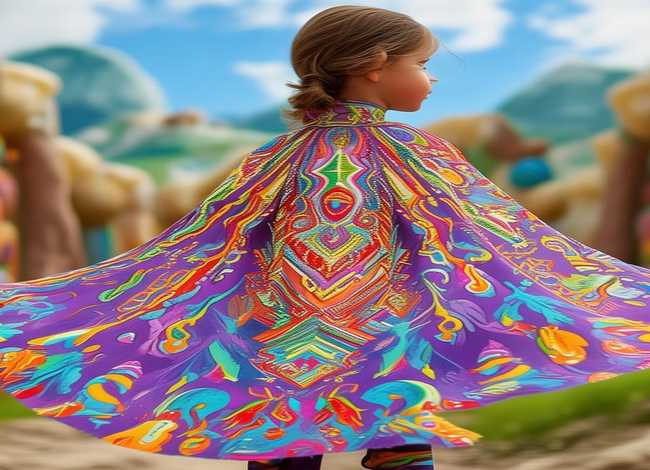 cosplay儿童服装披风 - 儿童披风的做法裁剪图