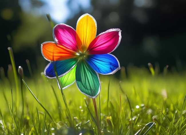 七色花故事图片配图 - 七色花故事图片配图简单