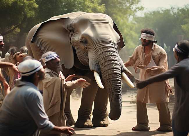 盲人摸象的故事怎么讲、盲人摸象的故事怎么讲的