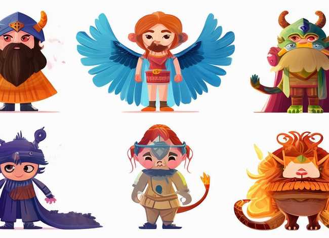 西方神话人物绘画简笔画，西方神话人物绘画简笔画大全