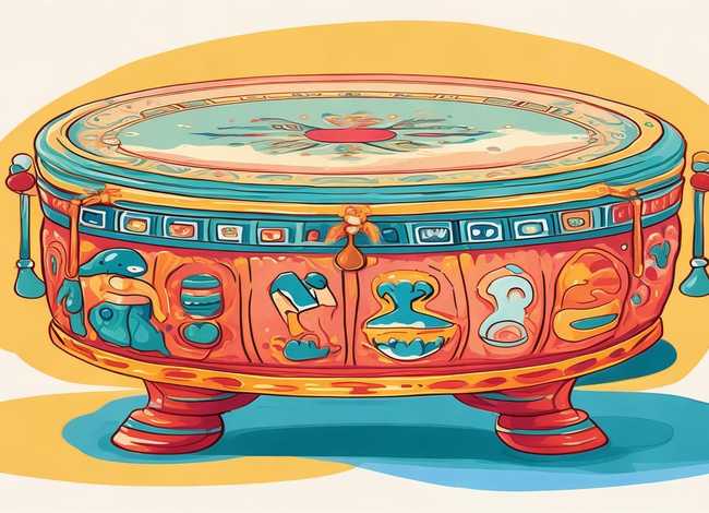 儿童铜鼓画图片大全 儿童铜鼓画图片大全简单