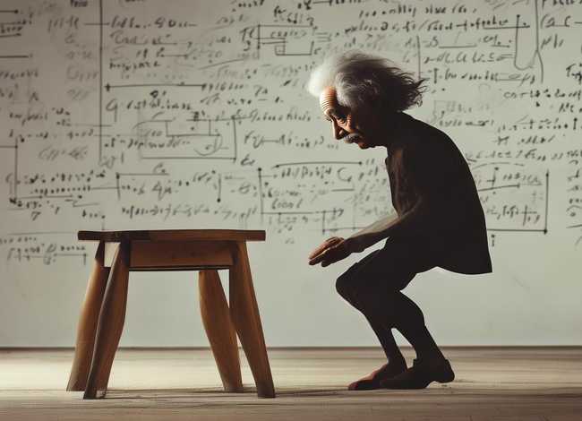 爱因斯坦的小板凳，爱因斯坦的小板凳告诉我们什么道理