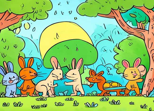 寓言故事儿童画二年级 寓言故事手抄报二年级 简笔画