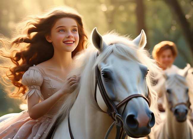 白马公主儿童故事（公主白马王子的故事）