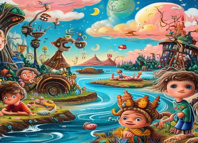 画里的故事主题画儿童画、画里的故事主题创意画