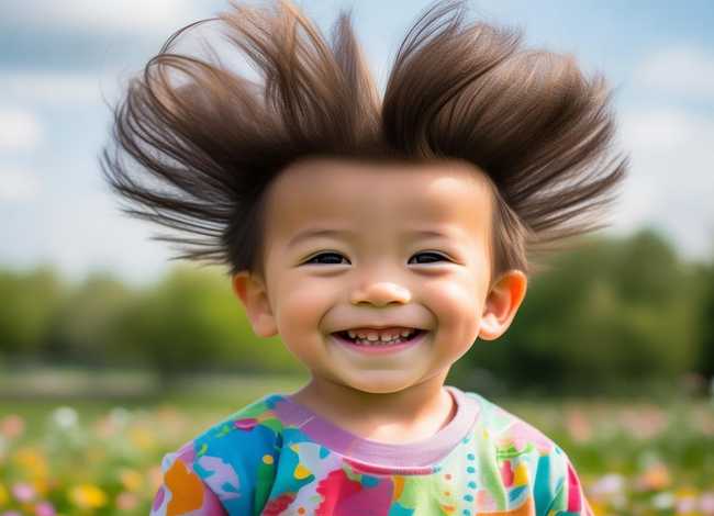 心形发型儿童 - 心形发型儿童男孩