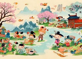 成语故事画报儿童画 - 成语故事绘画手抄报