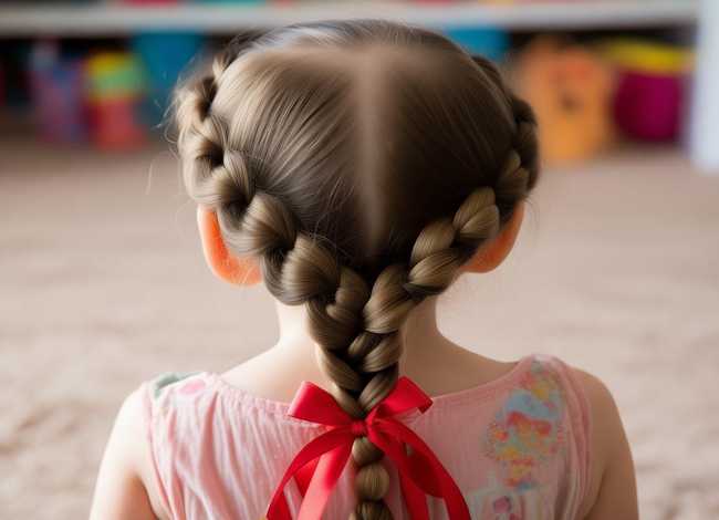 心形儿童编发;儿童编发心形造型 心形儿童编发;儿童编发心形造型
