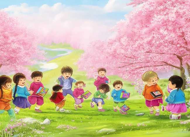 春天儿童古诗词创作 - 春天的古诗30首幼儿