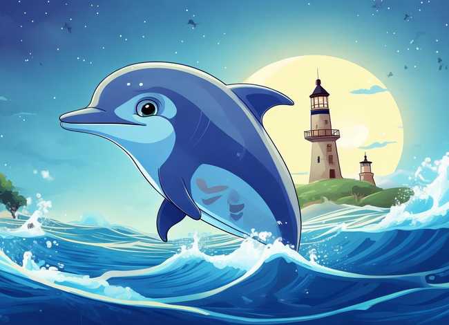 海豚故事儿童睡前故事，小海豚故事睡前