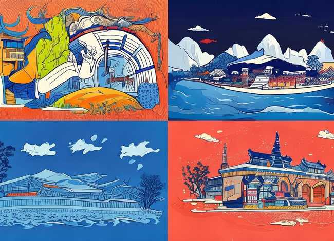 四大名著经典故事简笔画 - 四大名著经典故事简笔画图片