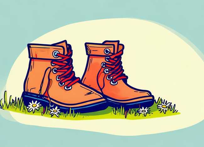 儿童靴子简笔画、靴子简笔画儿童画