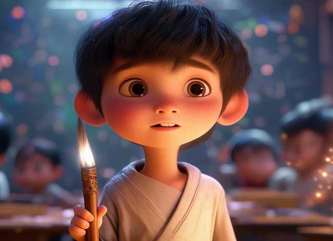 故事绘画作品三年级神笔马良，故事绘画作品三年级神笔马良图片大全