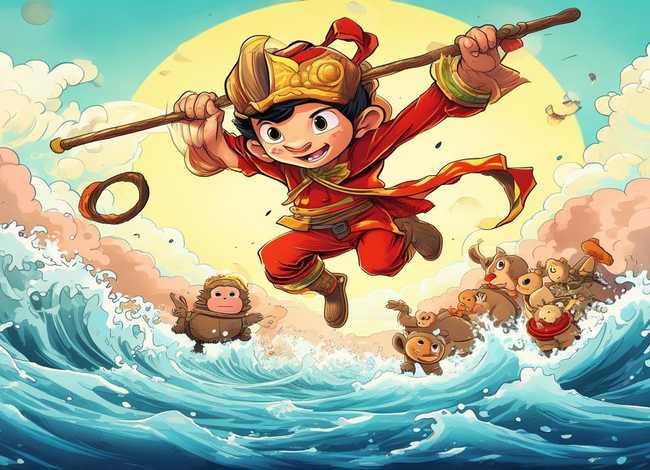 儿童西游记连环画；西游记儿童连环画6张