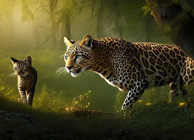 豹猫的故事、豹和猫的故事