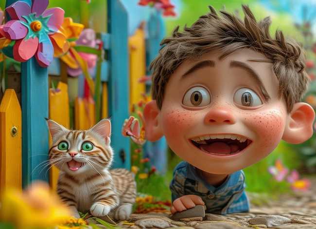 儿童幽默图画故事书，儿童幽默画图片