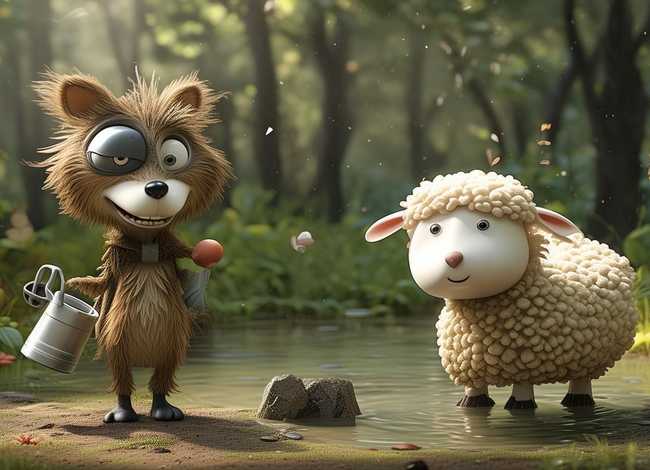 故事狼和小羊、故事狼和小羊串词怎么写的