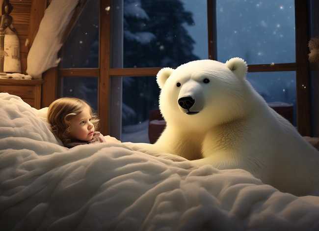 北极的睡前儿童故事 睡前故事北极熊