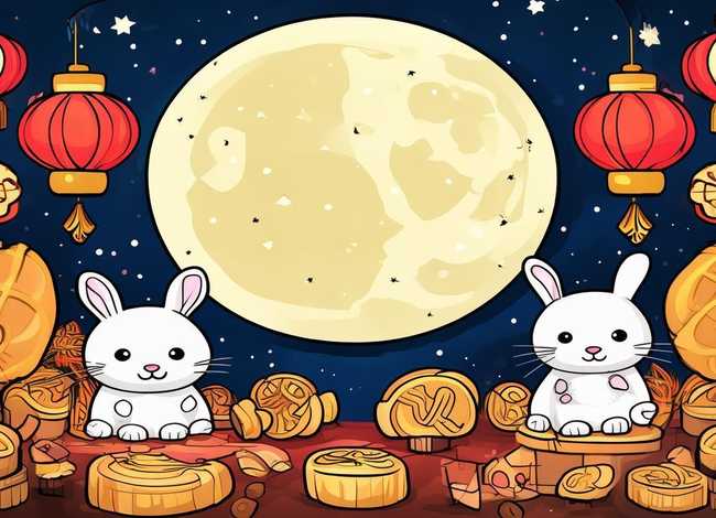 儿童中秋节绘画图片简笔画可涂色；儿童中秋节图片简笔画 儿童画