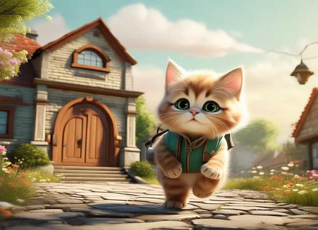 小猫上学的故事、小猫上学校的故事