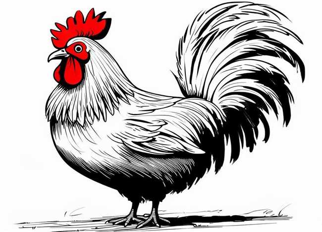 公鸡故事图片；公鸡故事图片简笔画