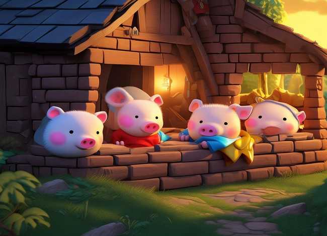 小故事睡前故事三只小猪（早教睡前故事三只小猪）