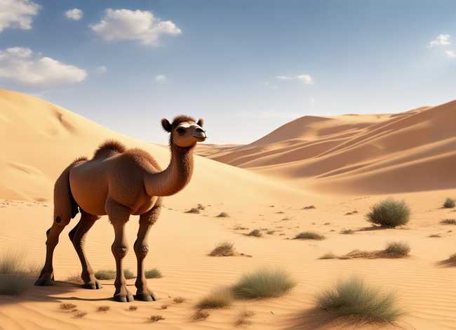 儿童故事小骆驼找妈妈（小骆驼问妈妈的故事）