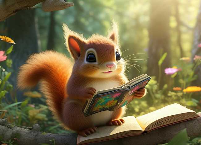 小松鼠故事绘本（小松鼠故事绘本图片）