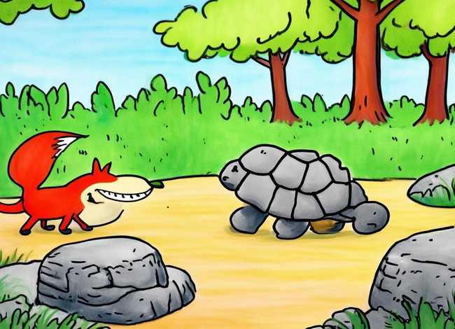 寓言故事儿童画三年级，寓言故事画画简笔画三年级